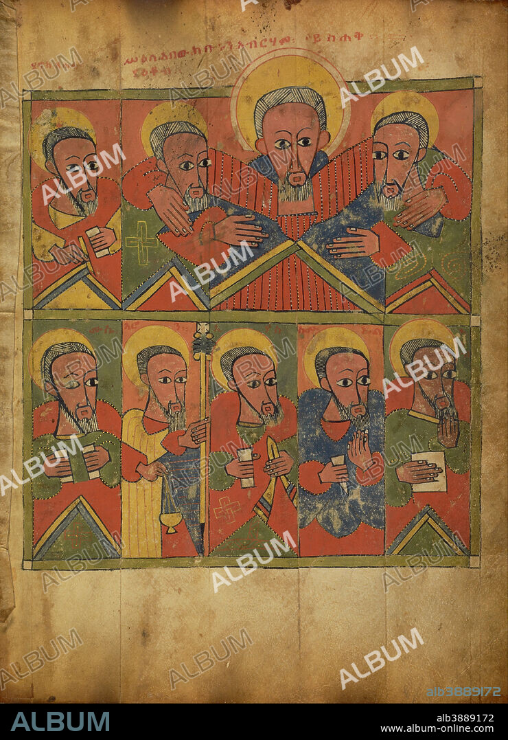 UNKNOWN. Gospel Book. Date/Period: 1480/1520. Tempera on parchment bound between wood boards. Width: 27 cm. Height: 36.5 x d11.4 cm.