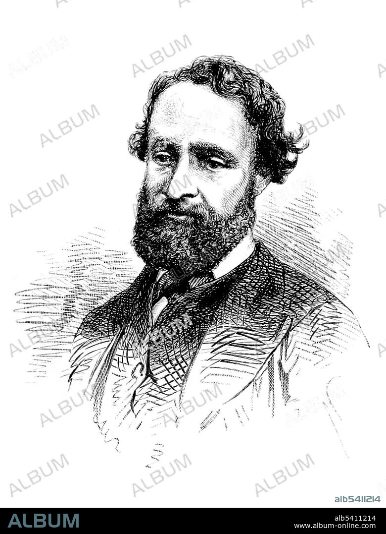 Wilfrid de Fonvielle (1824-1914) was a French science author and balloonist. He published hundreds of articles for technical and scientific journals such as L'Aérophile, La Nature, la Revue Scientifique, La Science illustrée, and L'électricité. He was editor of L'Aérophile. In 1858 he spent two days in a balloon, and in 1869 he traveled 56 miles with Gaston Tissandier in 35 minutes. During the siege of Paris in the Franco-Prussian War, he escaped from the city in a balloon and went to London. Travels In the Air, 1871 (cropped and cleaned).