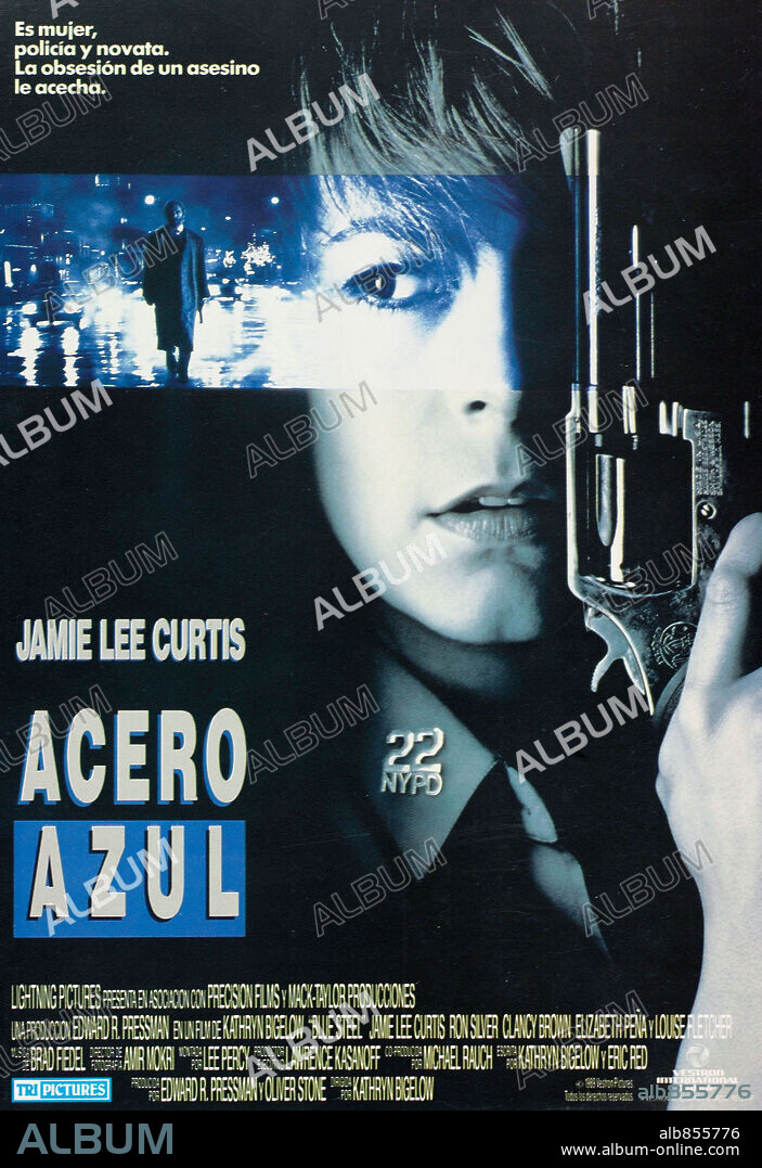 Affiche de BLUE STEEL, 1989, réalisé par KATHERINE BIGELOW. Copyright VESTRON/M.G.M/UNITED ARTISTS.