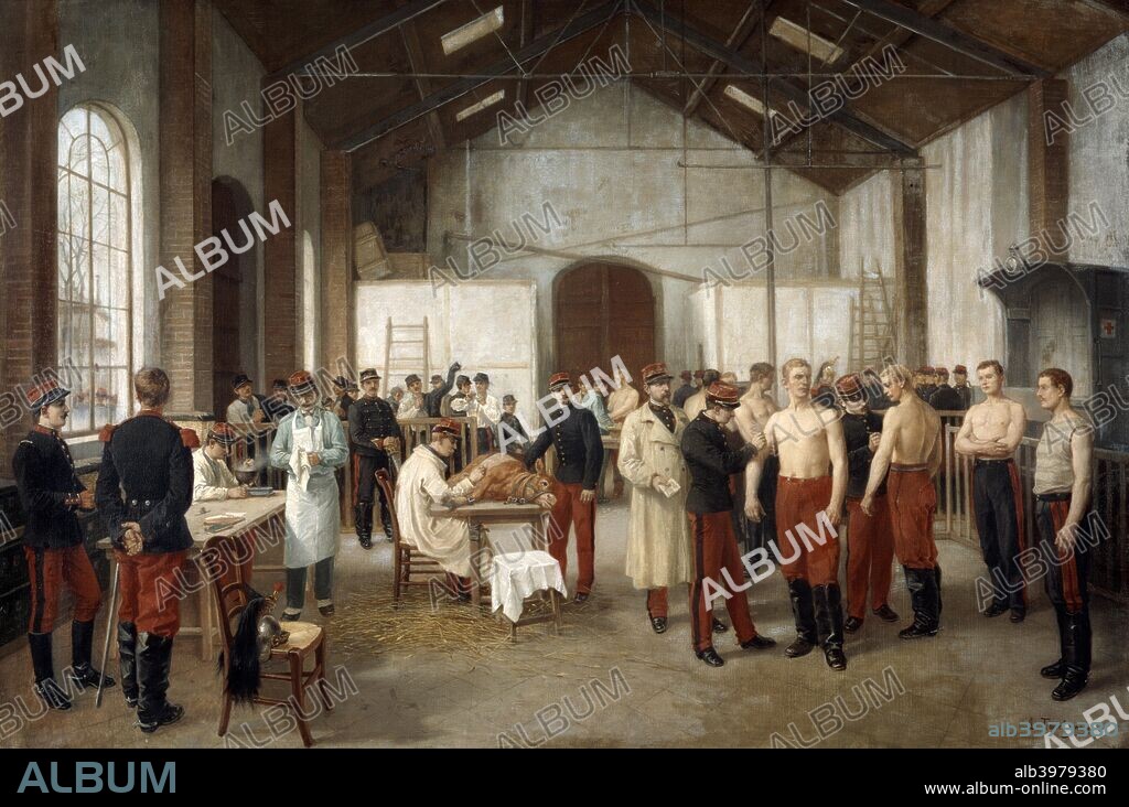 'Vaccination at the Val de Grace Hospital in Paris', c1900. From the Musee du Val de Grace, Paris.