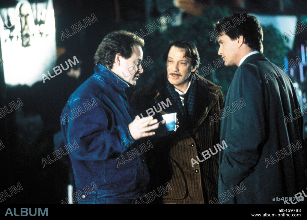 RIDLEY SCOTT y TOM BERENGER en LA SOMBRA DEL TESTIGO, 1987 (SOMEONE TO WATCH OVER ME), dirigida por RIDLEY SCOTT. Copyright COLUMBIA PICTURES.