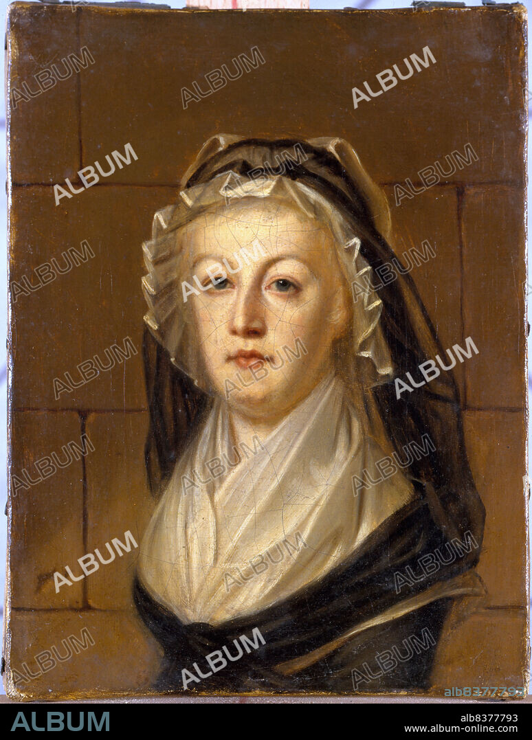 ALEXANDER KUCHARSKY. Portrait of Marie-Antoinette at the temple, c1815.
