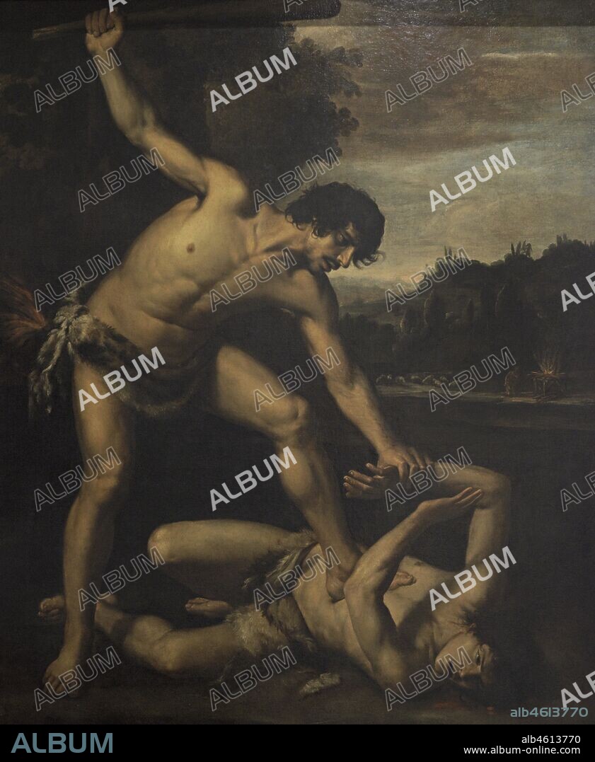 Historia del Antiguo Testamento. Génesis. Caín y Abel. Obra de Giuseppe Vermiglio (h.1585-h.1635). Museo Nacional de Bellas Artes. La Valeta. Malta.