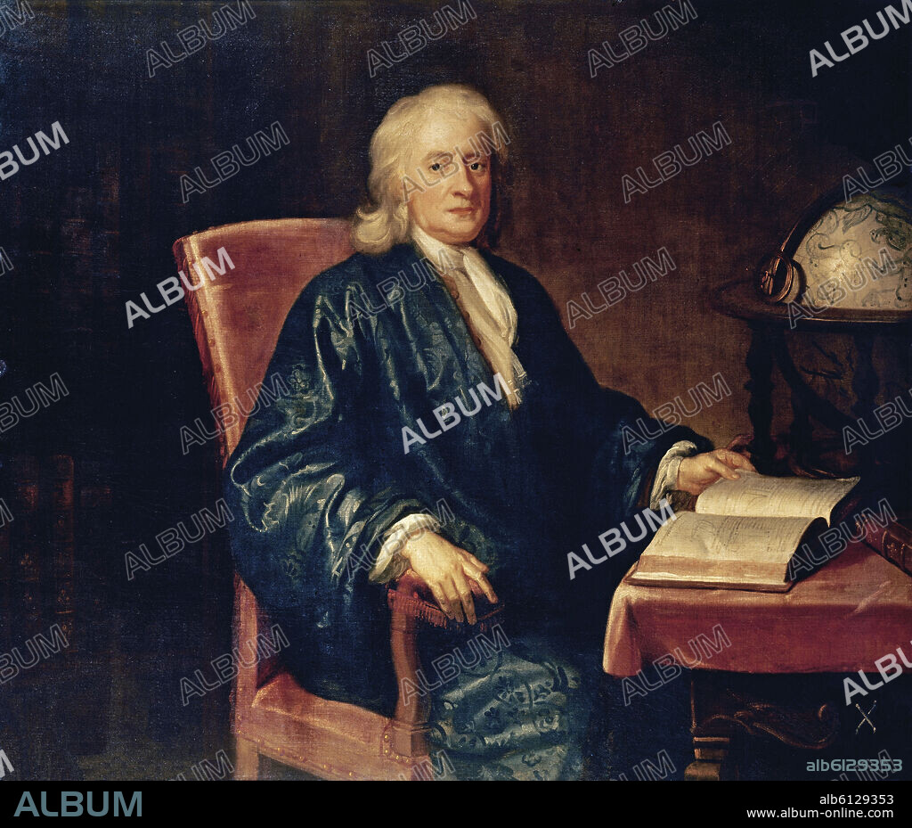 Enoch Seeman / 'Sir Isaac Newton', c. 1726, Óleo sobre lienzo, 12,7 x 14,8 cm, NPG 558.