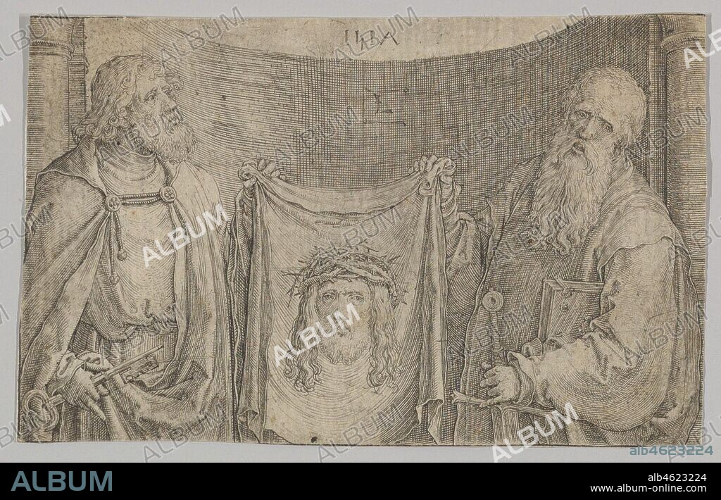 LUCAS VAN LEYDEN. Sts. Peter and Paul With the Vernicle, 1517.