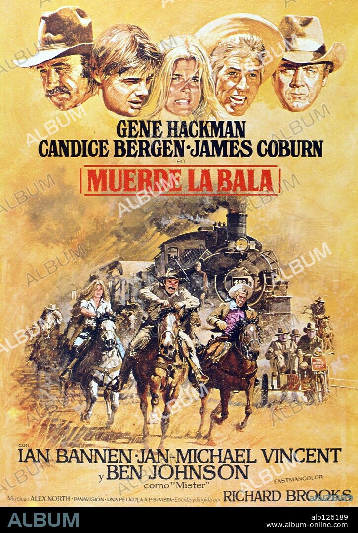 Poster of BITE THE BULLET, 1975, directed by RICHARD BROOKS. Copyright COLUMBIA PICTURES.