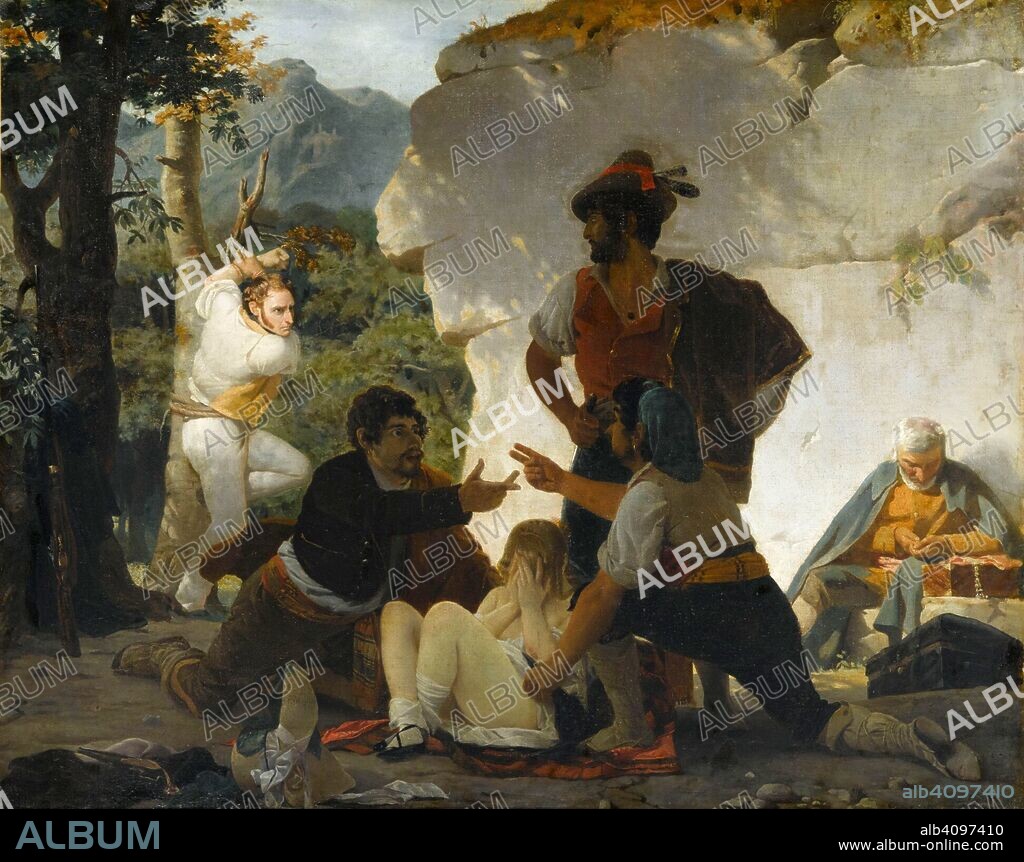 CHARLES GLEYRE. Les Brigands romains (The Roman Bandits).