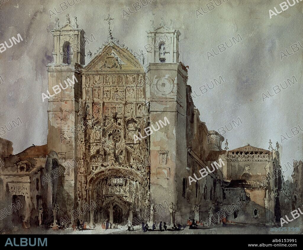 JENARO PEREZ VILLAAMIL (1807-1854). IGLESIA DE SAN PABLO EN VALLADOLID - SIGLO XIX.