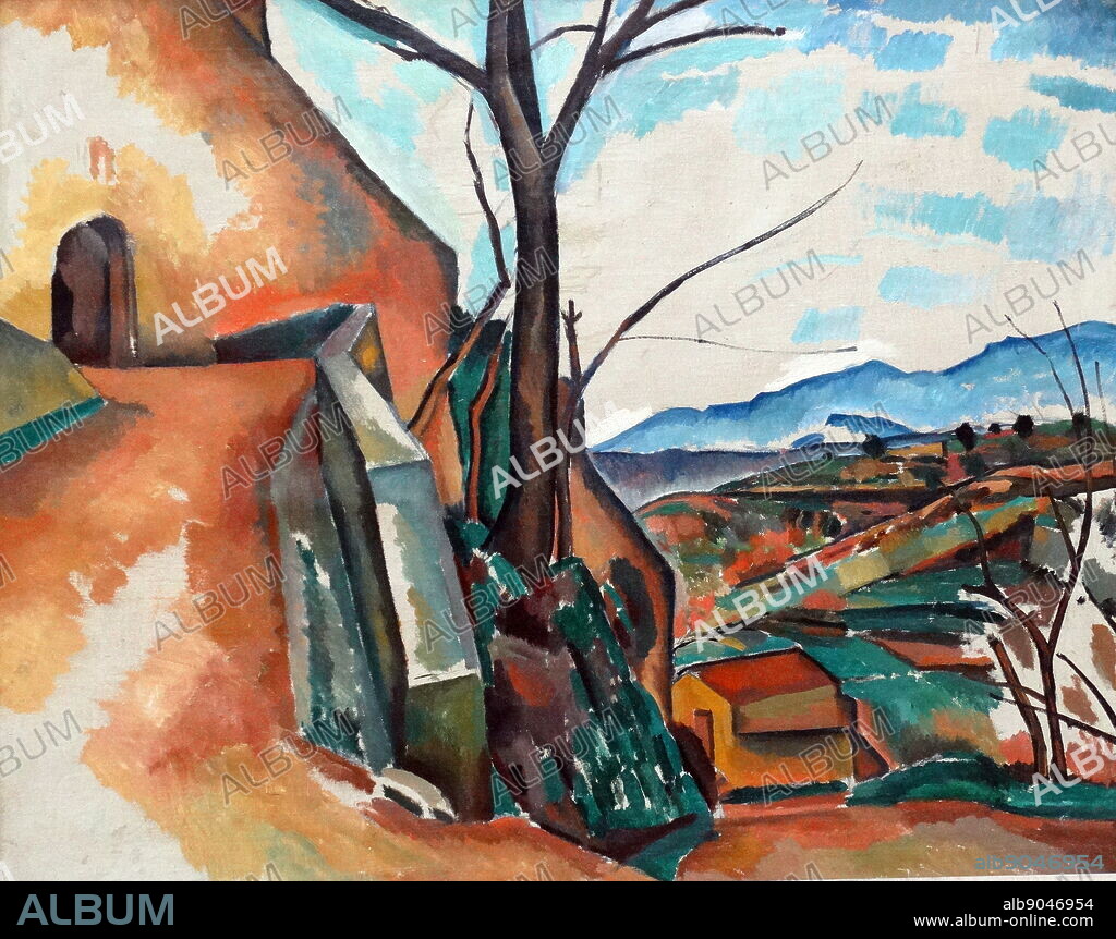 ANDRÉ DERAIN. Andre Derain (1880 - 1954), Landscape near Gagnes, 1910 Oil on canvas. Derain was one of the group of painters known as Les Fauves.