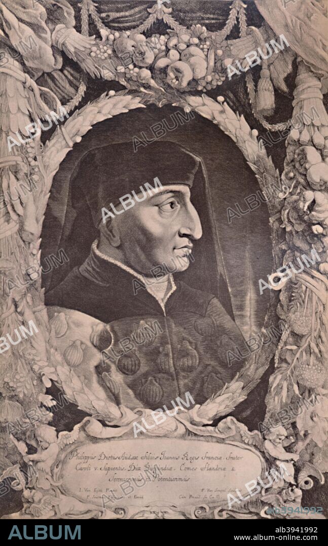 Philip the Bold (1342-1404), Duke of Burgundy, 17th century (1894). From A Collection of Engraved Portraits (Further Selection) Exhibited by the Late James Anderson Rose, at the Opening of the New Library and Museum of the Corporation of London, November 1872, Vol. II. [Marcus Ward & Co, Limited, London, 1894].