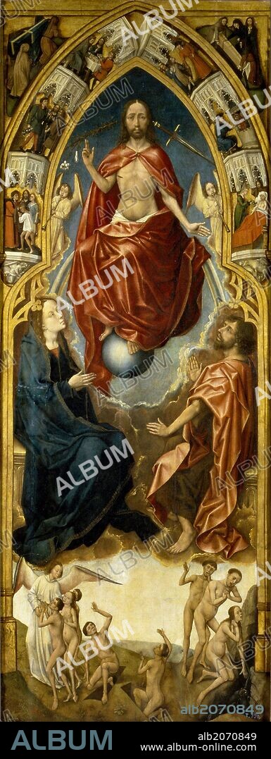 Vrancke van der Stockt / 'Redemption Triptych: Last Judgement', 1455-1460, Flemish School, Oil on panel, 195 cm x 77 cm, P01891.