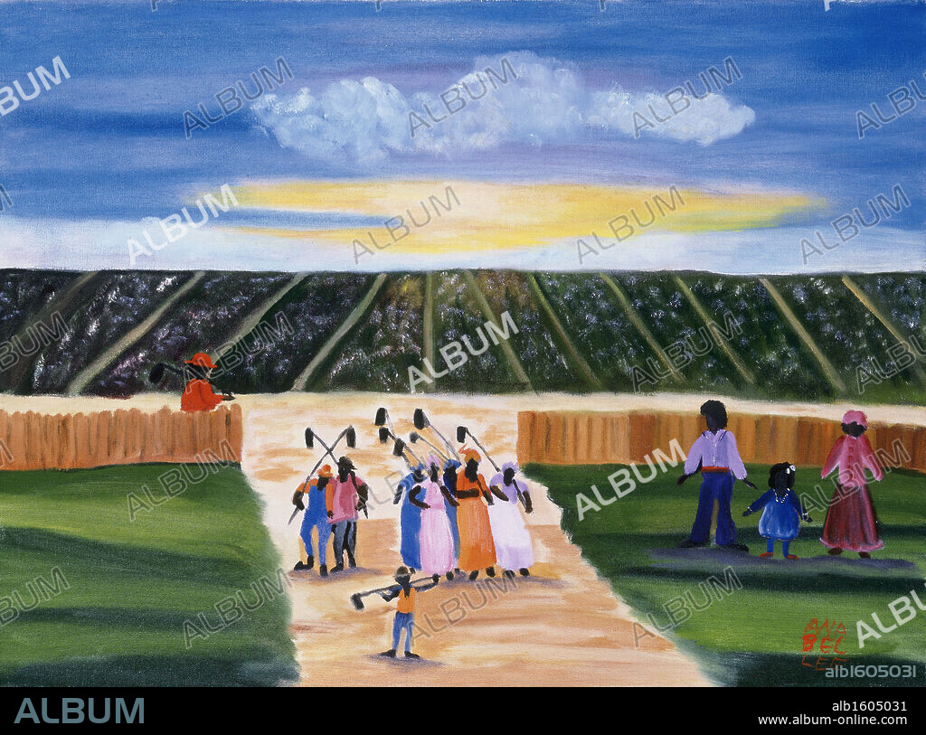From the Fields  1993  Anna Belle Lee Washington (1924-2000/American)  Oil on Canvas.