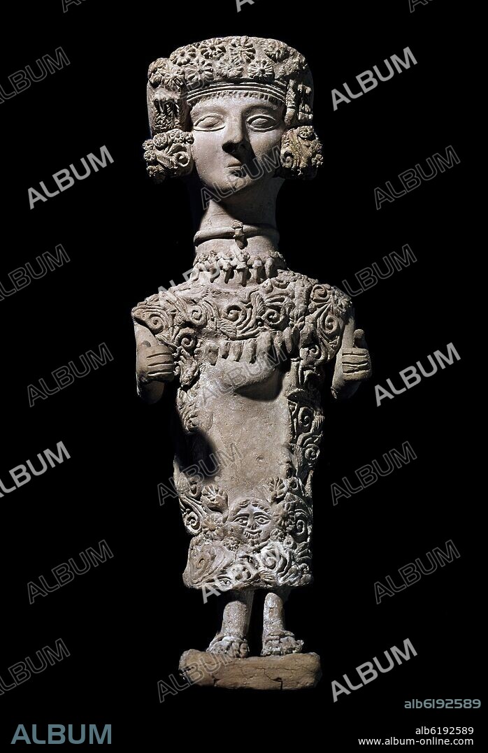 DAMA DE IBIZA-TANIT-PROCEDE IBIZA-S IV/III AC-ARCILLA 40 CM-FENICIA.