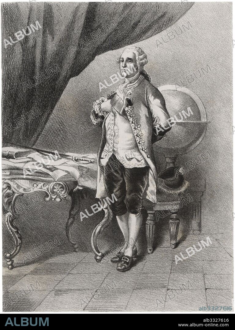 Fernando I (1751-1802), infante de España y duque de Parma. Grabado de 1880.