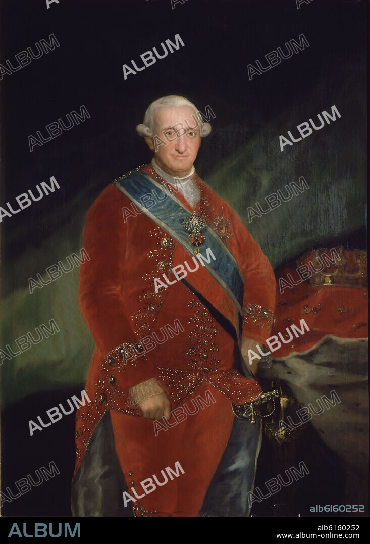 FRANCISCO DE GOYA. Spanish school. Charles IV of Spain . Carlos IV. Madrid, Academy of History.