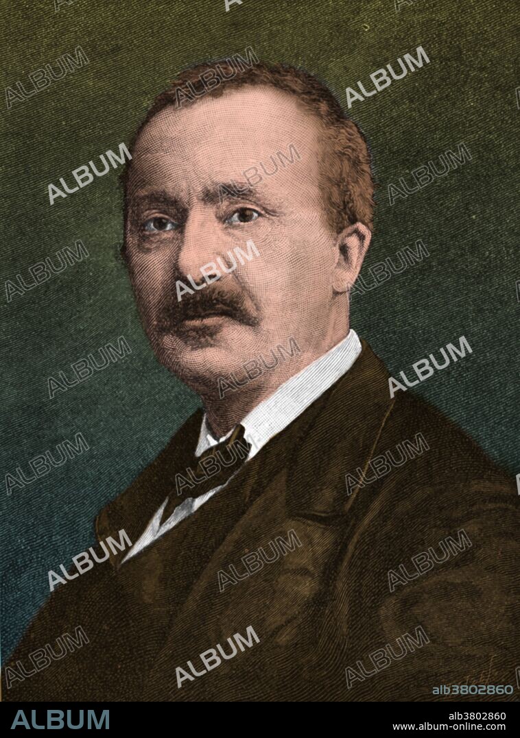 Heinrich Schliemann ( January 6, 1822 - December 26, 1890) was a German archaeologist and discoverer of the ruins of the legendary city of Troy. After finishing his formal education at 14, Schliemann went into business and made his fortune. In 1863 he retired and devoted himself to the task of proving the truth behind ancient Greek legends, particularly the account of the Trojan War in Homer's Iliad. He needed an assistant who was knowledgeable in matters pertaining to Greek culture. He was introduced to 17 year old Sophia Engastromenos (1852-1932). He married her in 1869, despite the 30 year difference in age. In 1870 Schliemann discovered the ruins of Troy at Hissarlik in Turkey. He later excavated the ruins of Mycenae (1876-78), Ithaca (1878), Orchomenus (1881-82) and Tiryns (1884-85). Schliemann's work proved that much of the Iliad is based on fact. In late 1890, he had an operation on his chronically infected ears. On Christmas Day he collapsed into a coma and died in a Naples hotel room. He was 68 years old.