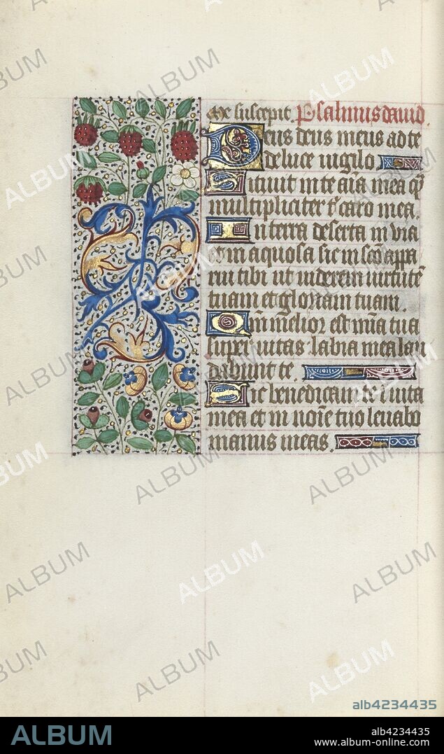 Book of Hours (Use of Rouen): fol. 137v, c. 1470. Master of the Geneva Latini (French, active Rouen, 1460-80). Ink, tempera, and gold on vellum; codex: 19.5 x 13.1 cm (7 11/16 x 5 3/16 in.).