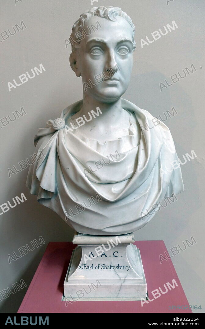 Anthony Ashley , 3rd Earl of Shaftesbury (1671-1713). Marble bust, 1766 by Peter Gaspar Scheemakers (1691-1781). Anthony Ashley Cooper, 3rd Earl of Shaftesbury; English politician, philosopher and writer.