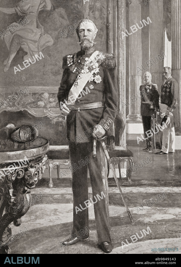 Oscar II, 1829 Ã¢â‚¬â€œ 1907. King of Sweden and Norway. From Hutchinson's History of the Nations, published 1915.