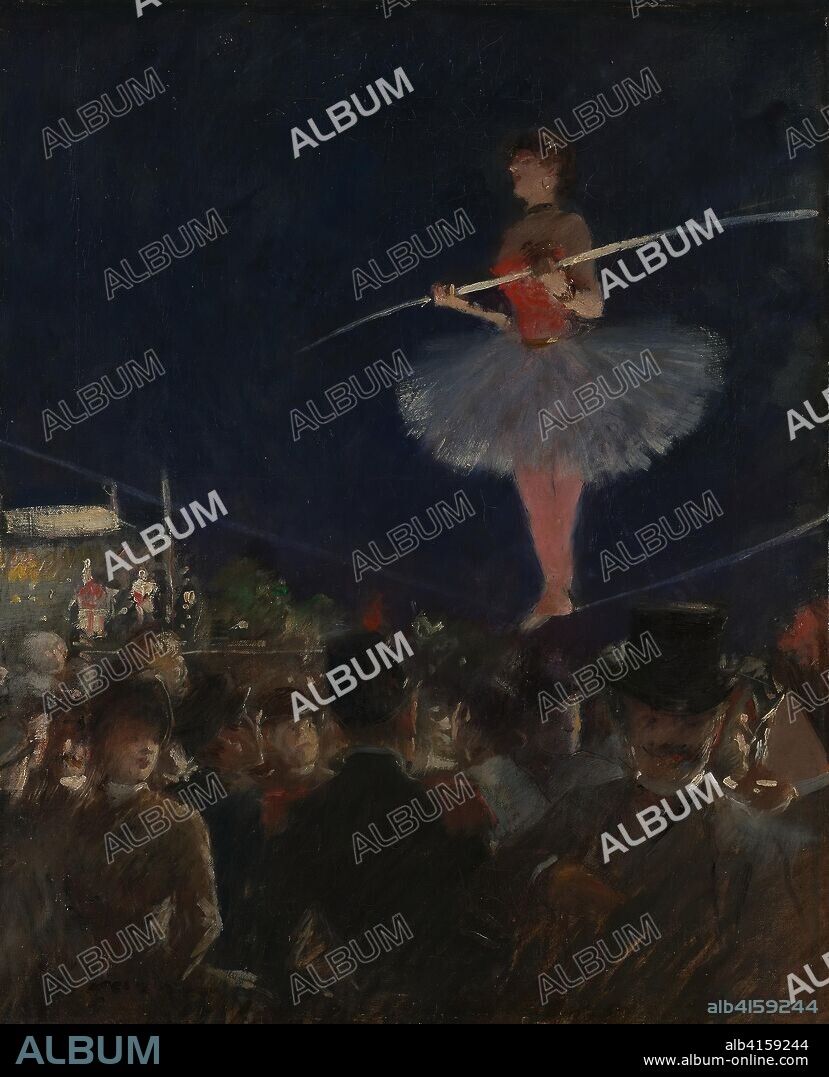 Tight-Rope Walker. Jean Louis Forain; French, 1852-1931. Date: 1880-1890. Dimensions: 46.2 × 38.2 cm (18 1/8 × 15 in.). Oil on canvas. Origin: France.