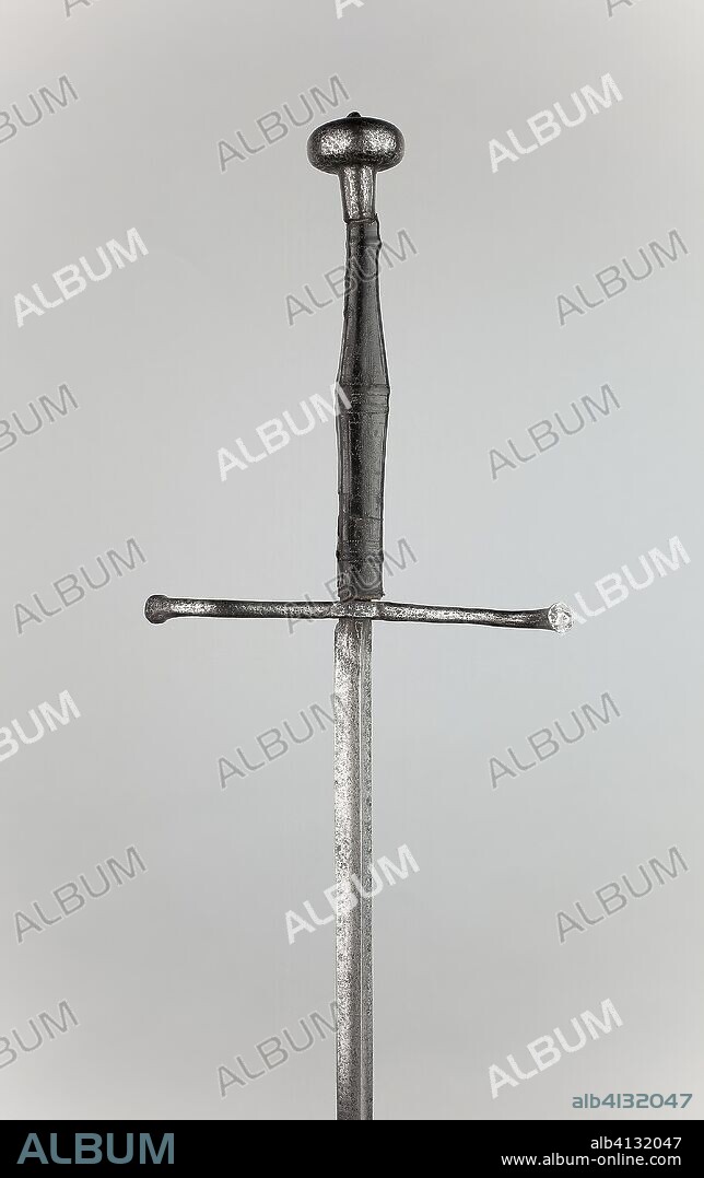 Estoc. German. Date: 1510-1550. Dimensions: Overall L. 139.5 cm (54 7/8 in.)
Blade L. 111.7 cm (44 in.)
Wt. 3 lb. 7 oz. Steel, wood, and leather. Origin: Germany.
