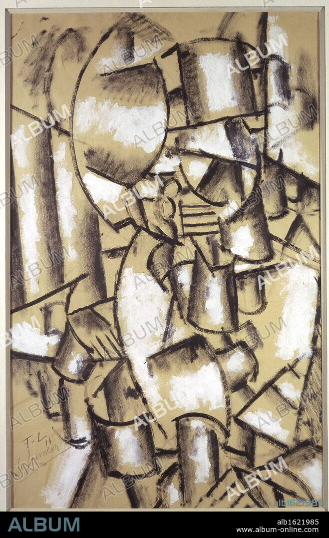 FERNAND LÉGER. The Smoker by Fernand Leger, 1914, 1881-1955, France, Paris, Private Collection.