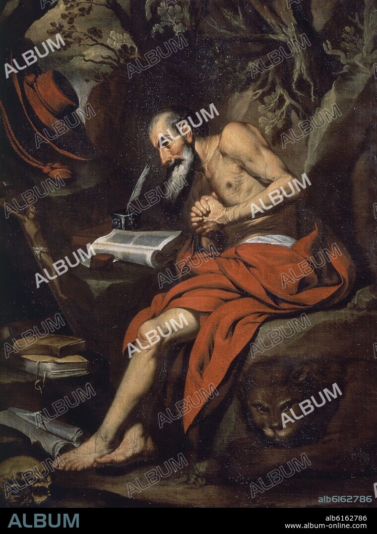 ANTONIO PALOMINO Y VELASCO (1655-1726). SAN JERONIMO PENITENTE - SIGLO XVII - OLEO/LIENZO - 147X112 cm - BARROCO ESPAÑOL.