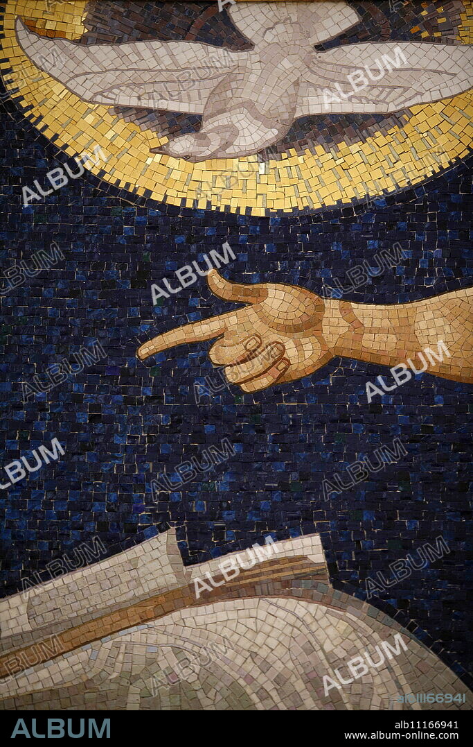 Holy Spirit mosaic, Vienna, Austria, Europe.