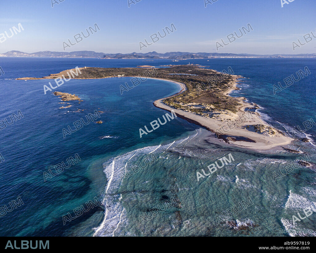 Espalmador Island, Estret des Pas, Es Trucadors , Formentera, Pitiusas Islands, Balearic Community, Spain.