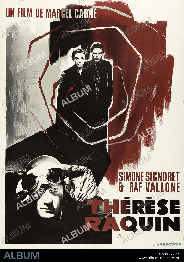 RAYMOND GID. Movie poster "Thérèse Raquin (The Adultress)" by Marcel Carné.