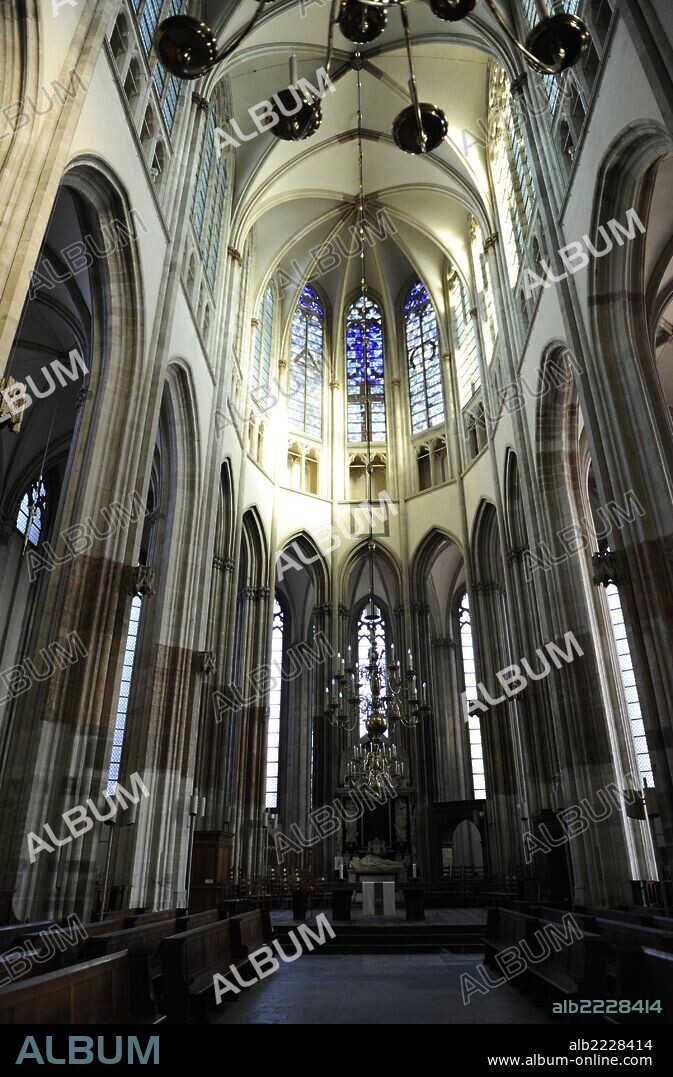 Netherlands. Utrecht. St. Martin's Cathedral. Middle Ages. French Gothic. Protestant church since 1580. Inside.