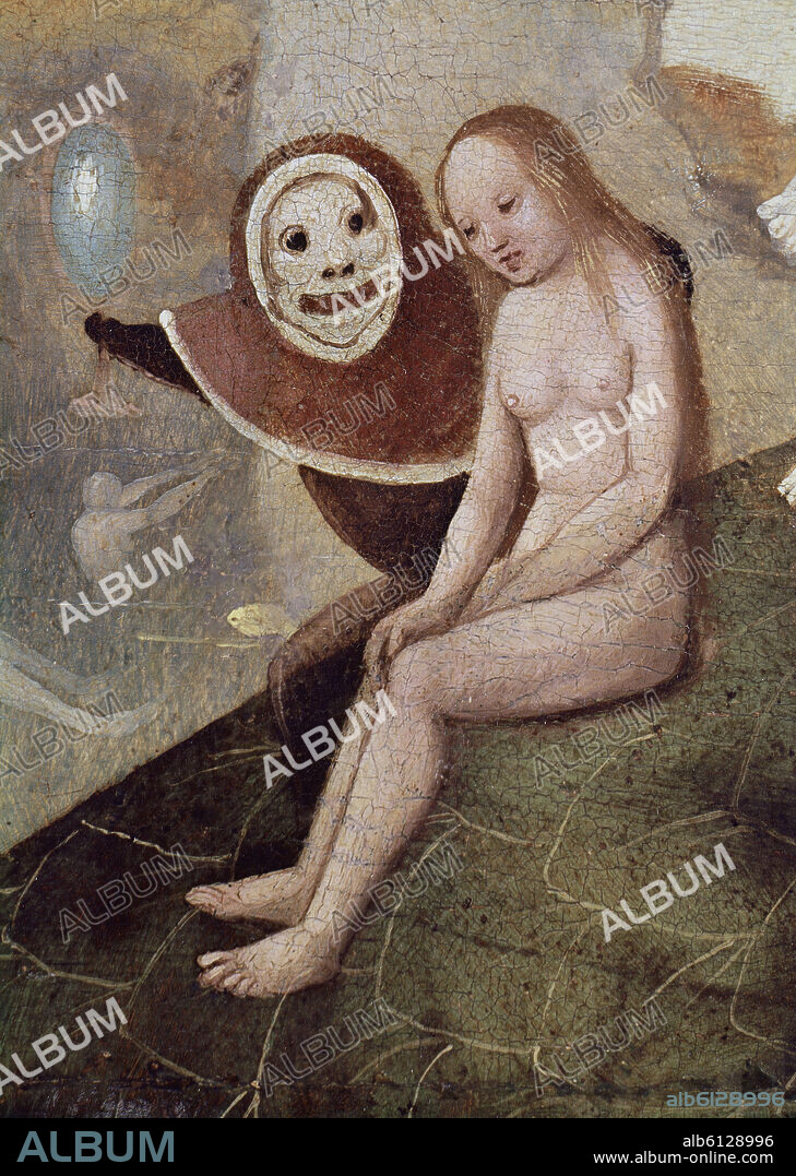 IMITADOR DE EL BOSCO. JOURNEY TO TONDAL OR VISION OF TONDAL - NUDE DETAIL - XV/XVI CENTURY - OIL/BOARD - FLEMISH SCHOOL - SET 3392.