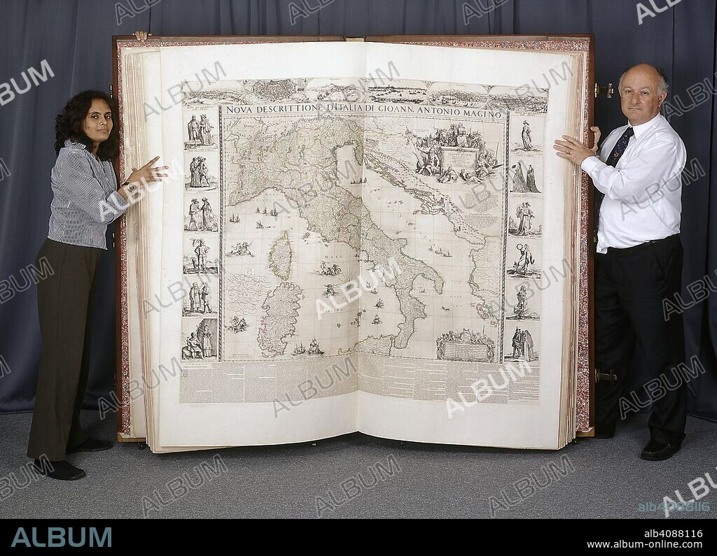 Klencke Atlas. Klencke Atlas. A world atlas, made up of 37 maps on 39 sheets, the Klencke Atlas is the world's largest dimensioned book. It stands nearly 1.8 metres high by 1.9 metres wide when open. The maps of the continents and assorted European states were intended to be removed and displayed on the wall and was said to encompass all the geographical knowledge of the time. John Maurice of Nassau is credited with its creation, and it contains engravings by artists Blaen Hondius and others. It was presented by Johannes Klencke, a Dutch merchant,to King Charles II of England in 1660 to mark the occasion of his restoration to the throne. Source: Maps.K.A.R.