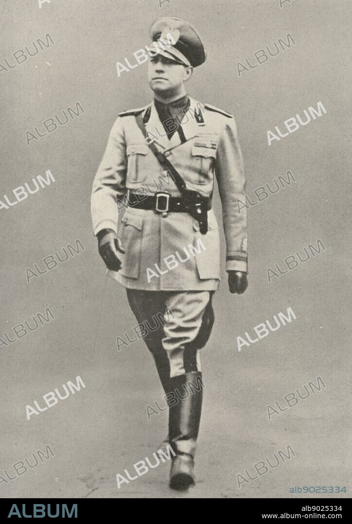 'Gian Galeazzo Ciano, 2nd Count of Cortellazzo and Buccari (1903-1944) Italian Foreign Minister and son-in-law of Mussolini, executed under pressure from Nazi Germany. Second World War.'.
