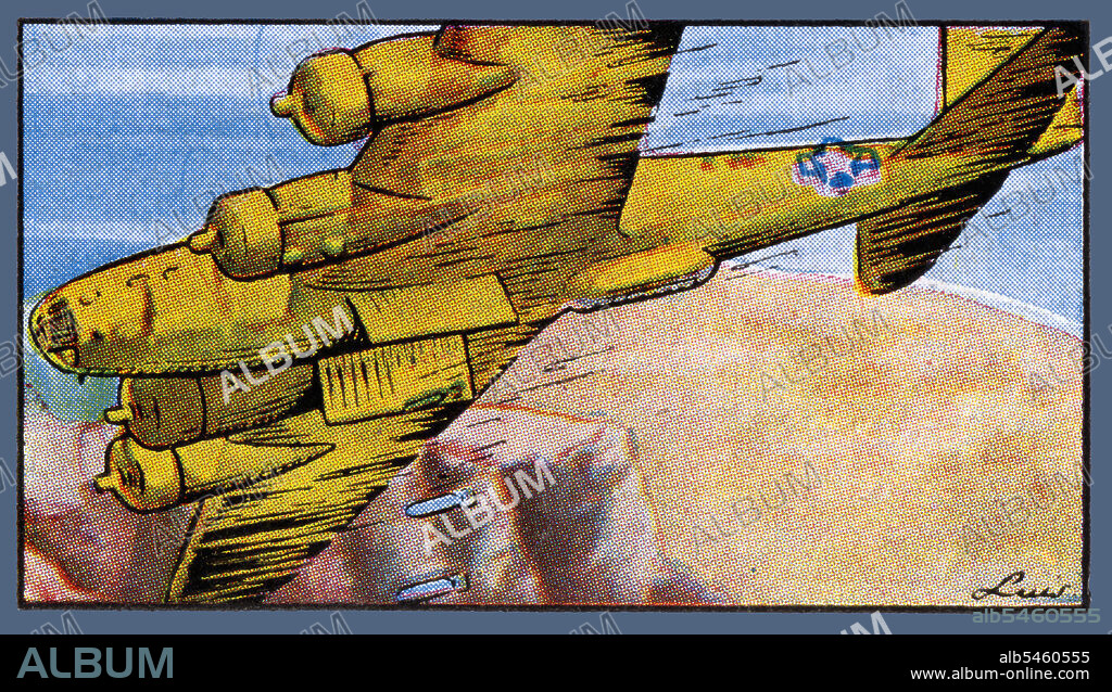 Avión bombardero pesado cuatrimotor norteamericano Boeing B-17, también utilizado por la Royal Air Force británica durante la Segunda Guerra Mundial.