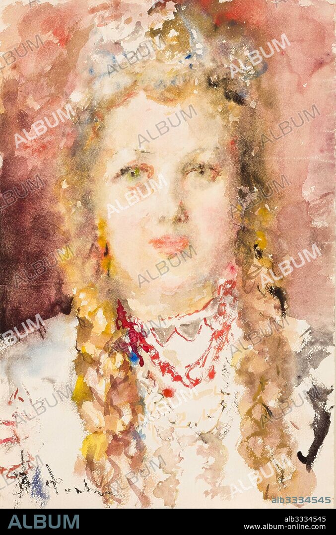 ARTUR VLADIMIROVICH FONVIZIN. Portrait of Rada Khrushcheva as Snow Maiden.