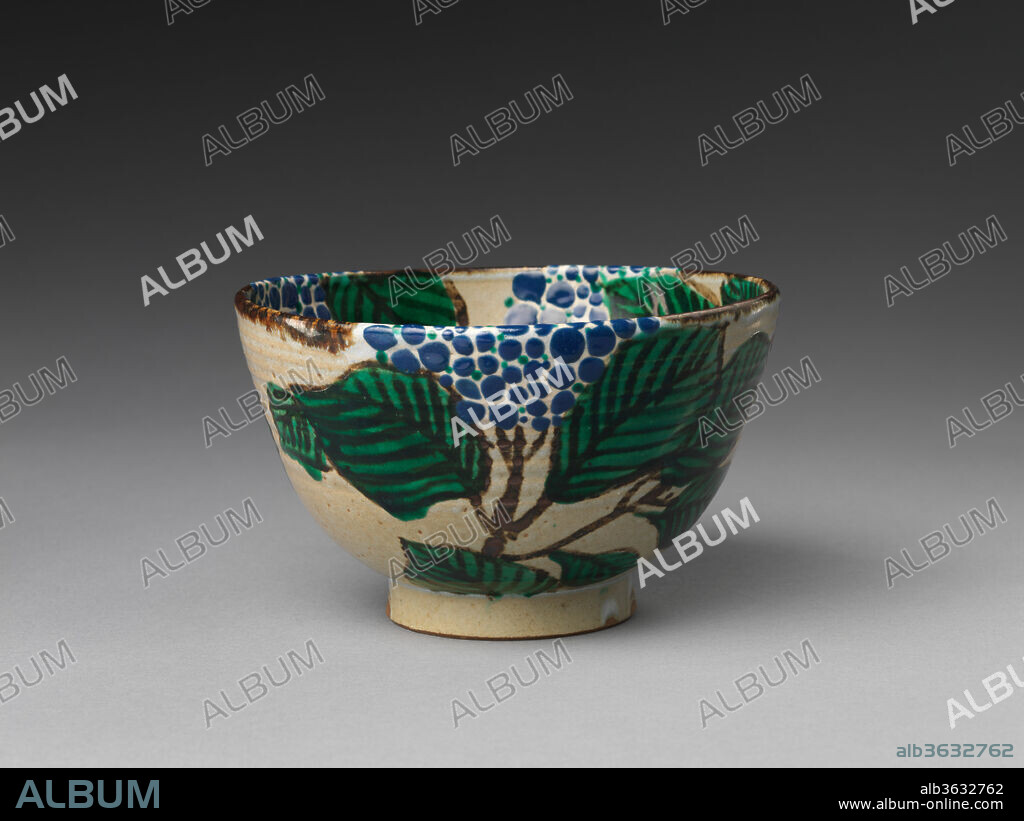 Bowl with hydrangeas. Artist: Nin'ami Dohachi (Takahashi Dohachi II) (Japanese, 1783-1855). Culture: Japan. Dimensions: Diam. 6 1/2 in. (16.5 cm). Date: 19th century.