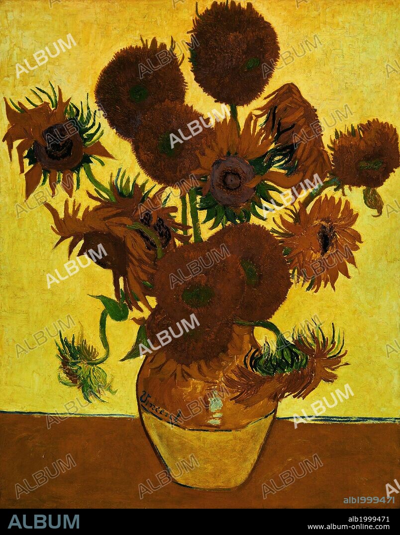 Vincent Van Gogh / 'Los girasoles', 1888, Óleo sobre lienzo, 92,1 x 73 cm., NG3863.