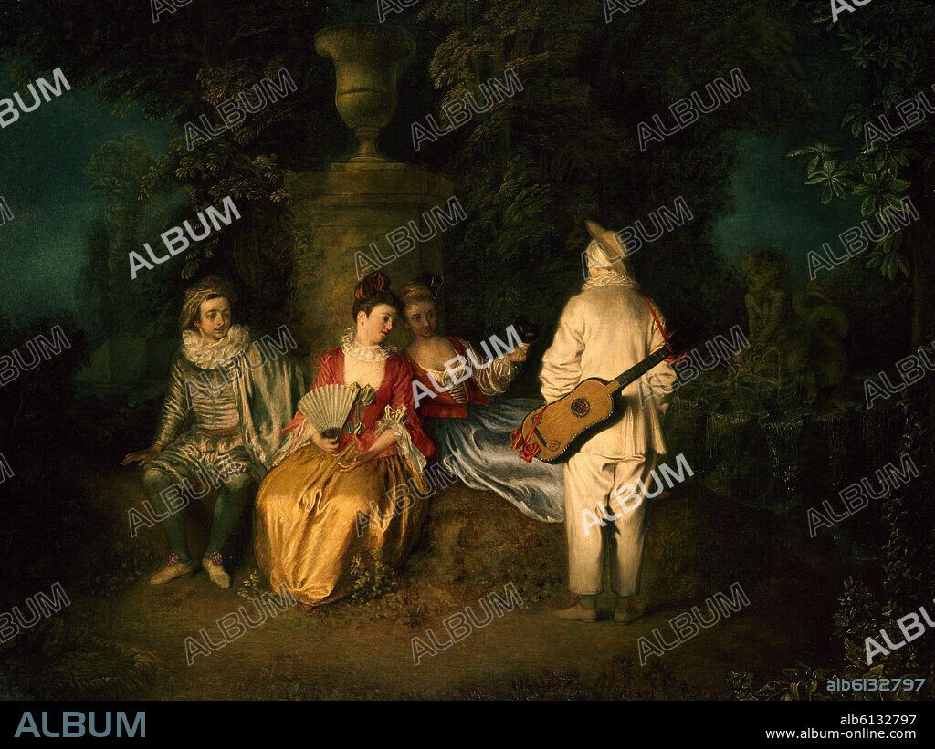 JEAN ANTOINE WATTEAU. LA PARTIDA LEAL- SIGLO XVIII - ROCOCO FRANCES-PINTURA GALANTE.