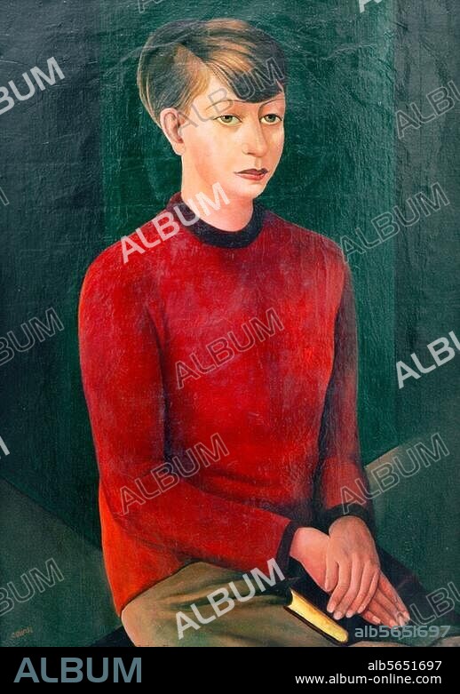 CARLO MENSE. Mense, Carlo. 1886-1965. "Bildnis Inge", 1926. Öl auf Leinwand, 84 × 61 cm. Inv. Nr. A III 468. Berlin, SMB, Nationalgalerie.