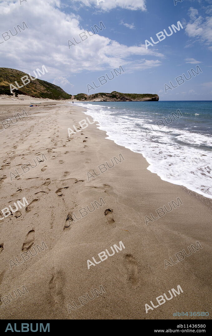Patara Beach, near Kalkan, Anatolia, Turkey, Asia Minor, Eurasia.