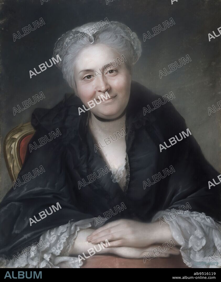 Portrait of Marie-Françoise-Camille, known as (by mistake) Casimire, Comtesse de Sassenage, known as Marquise de Sassenage, French School, Draftsman, La Tour, Maurice Quentin de, Author of the model, La Tour, Maurice Quentin de, Draftsman, Vers 1765, 18th century, Cognacq-Jay Museum, the taste of the 18th century, Graphic arts, Drawing, Dessin, Dimensions - Work: Height: 59 cm, Width: 49 cm.