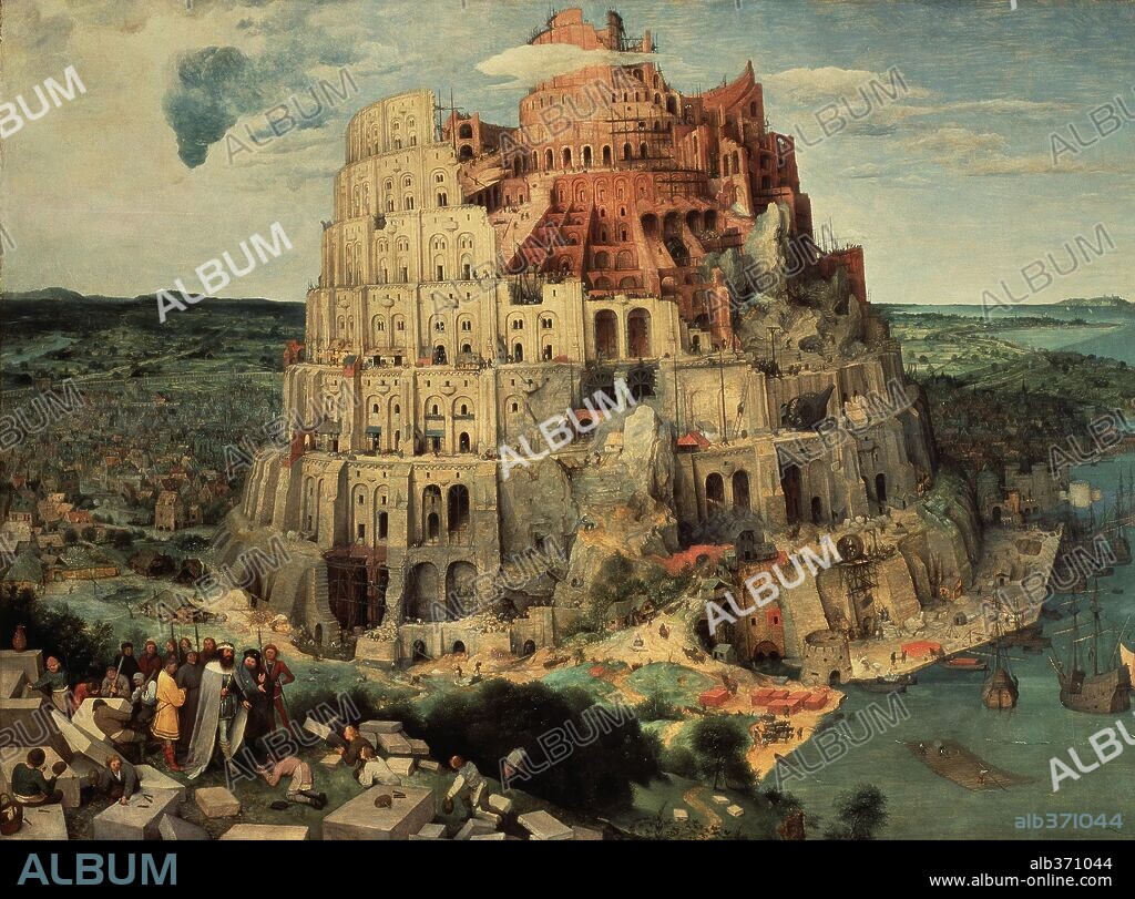 PIETER BRUEGHEL DER ÄLTERE. The Tower of Babel, 1563, Oil on panel, 114 x 155 cm.