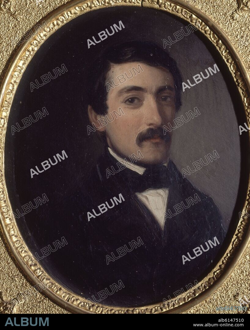 FEDERICO DE MADRAZO Y KUNTZ (1815-1894). RETRATO DE JOSE MUSSO FONTES - 1847 - OLEO/ZINC.