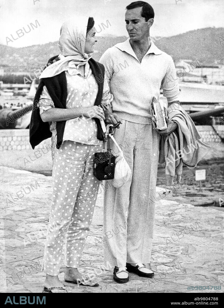 Lucia Bose With Her Husband Luis Miguel Dominguin, 1959.