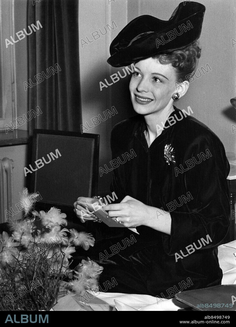 ARKIV 19460204. Signe Hasso, skådespelerska.. Foto: SvD / TT / Kod: 11014.