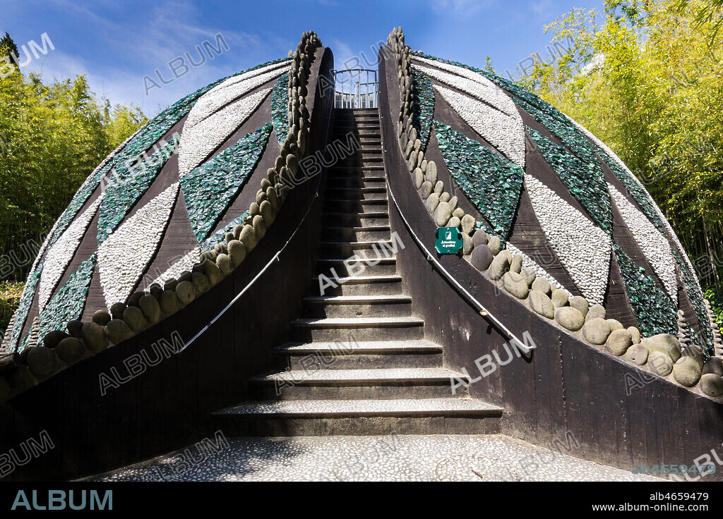 Pinocchio Park, the Land of Toys: "The huge dog-fish", work by Marco Zanuso. Detail.