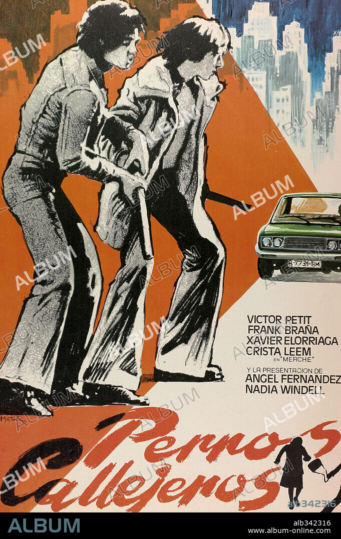 Poster de PERROS CALLEJEROS, 1977, dirigida por JOSE ANTONIO DE LA LOMA.