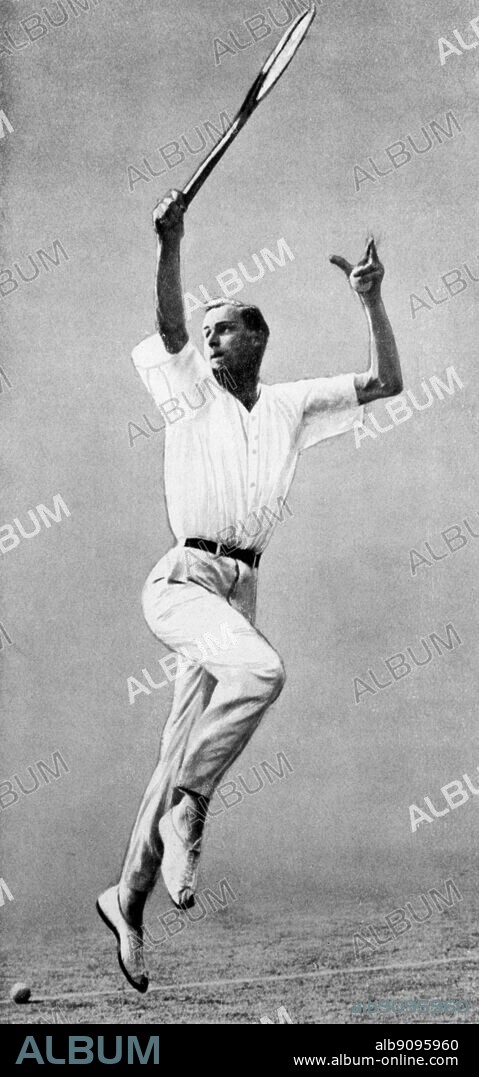 William Tatem Tilden II (February 10, 1893 - June 5, 1953), often called "Big Bill", was an American tennis player who was the World No. 1 player for 7 years, the last time when he was 38 years old. Born in Philadelphia, Pennsylvania, to a wealthy family, he was a "Junior" at birth but changed his name to "II" when he was in his mid-20s. ©TopFoto.