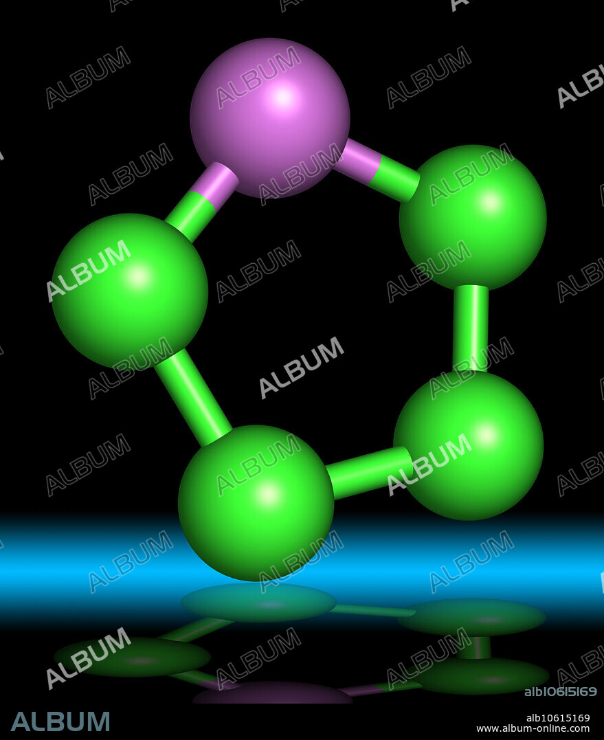 Arsole, also called arsenole or arsacyclopentadiene, is an organoarsenic compound with the formula C4H4AsH. It is classified as a metallole and is isoelectronic to and related to pyrrole except that an arsenic atom is substituted for the nitrogen atom.